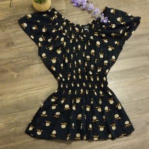 Marimekko for Anthropologie apple print blouse